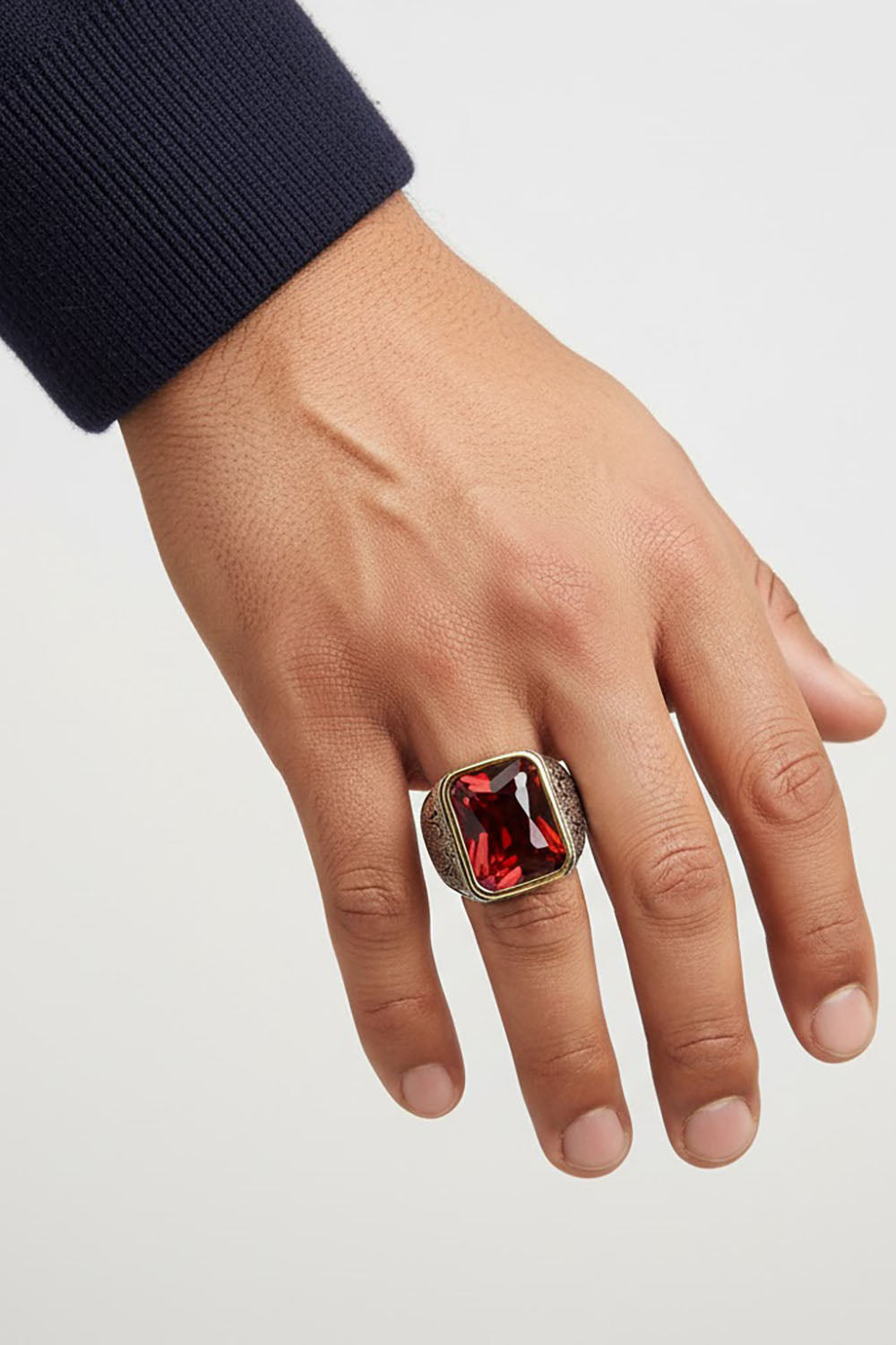 Navros Zircon Silver Ring