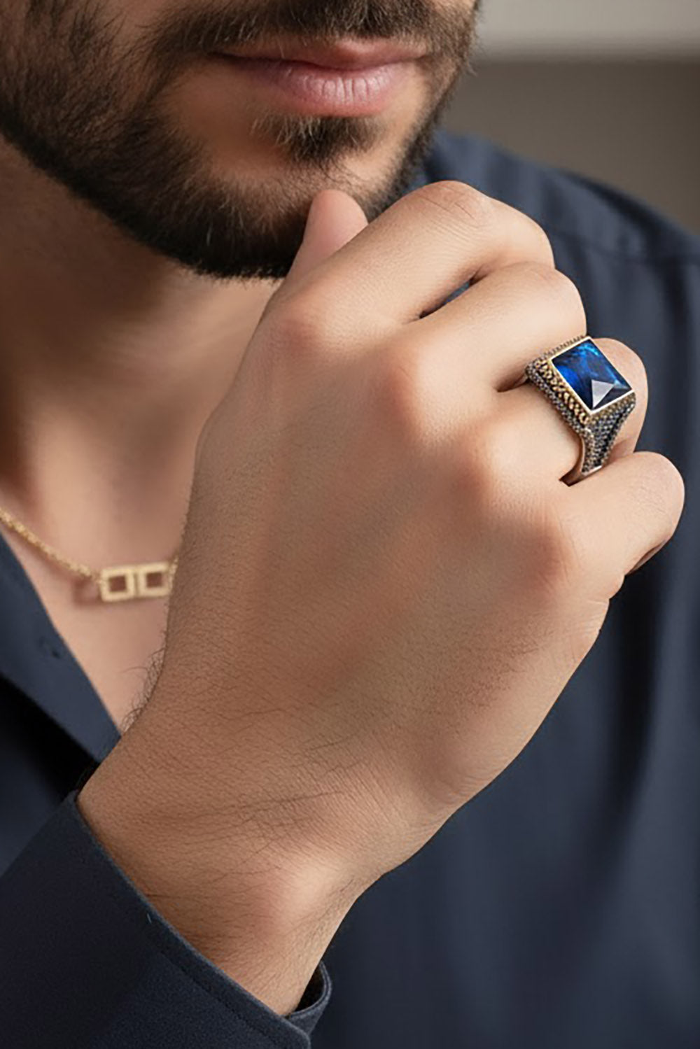 Tyven Zircon Silver Ring