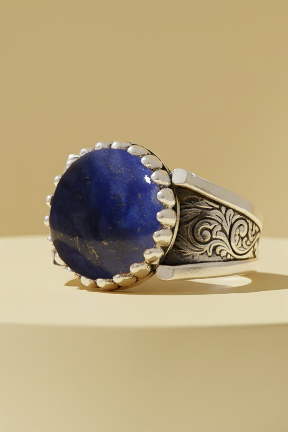 Kelor Lapis Stone Silver Ring