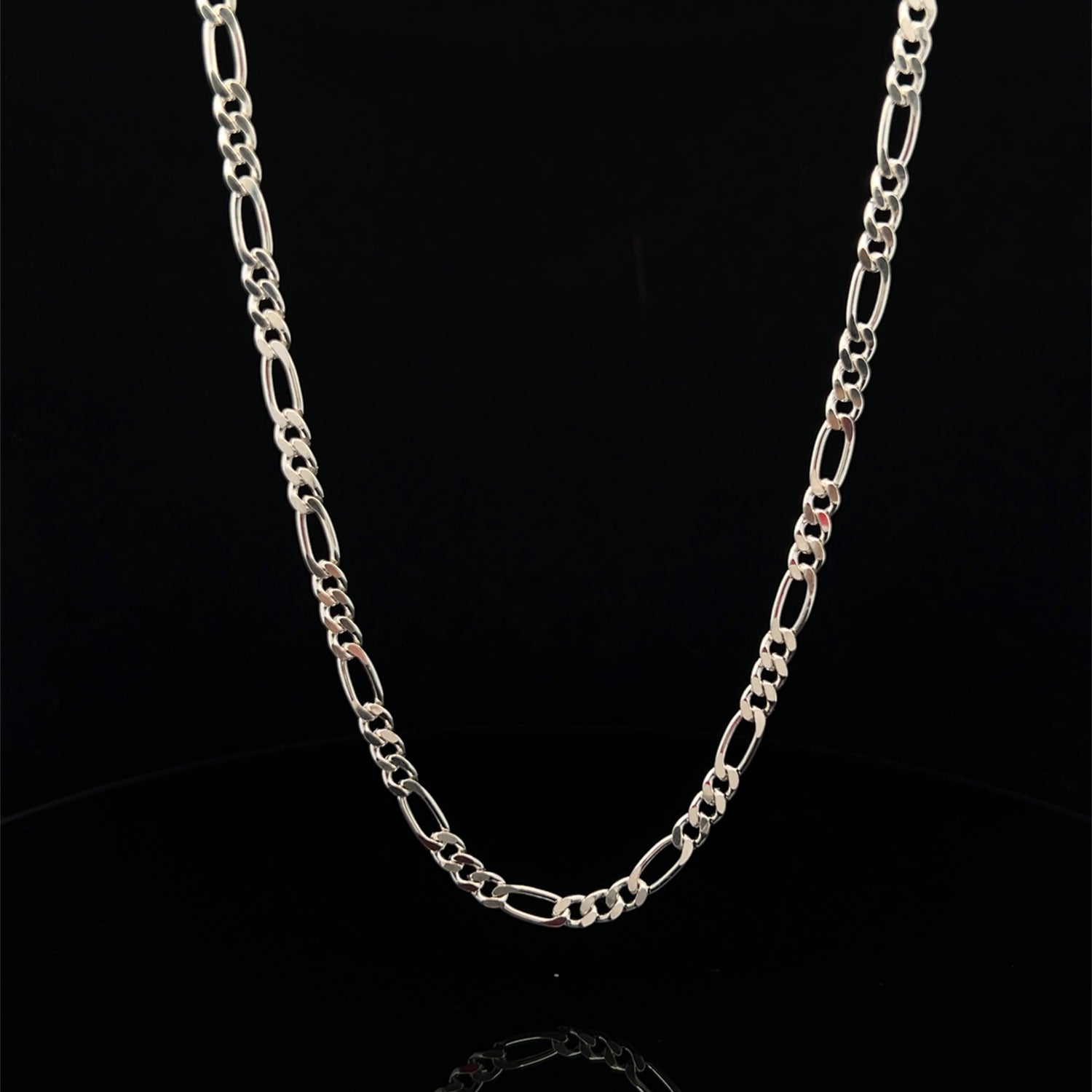 Sterling Silver Figaro 3+1 Chain - 3.95mm