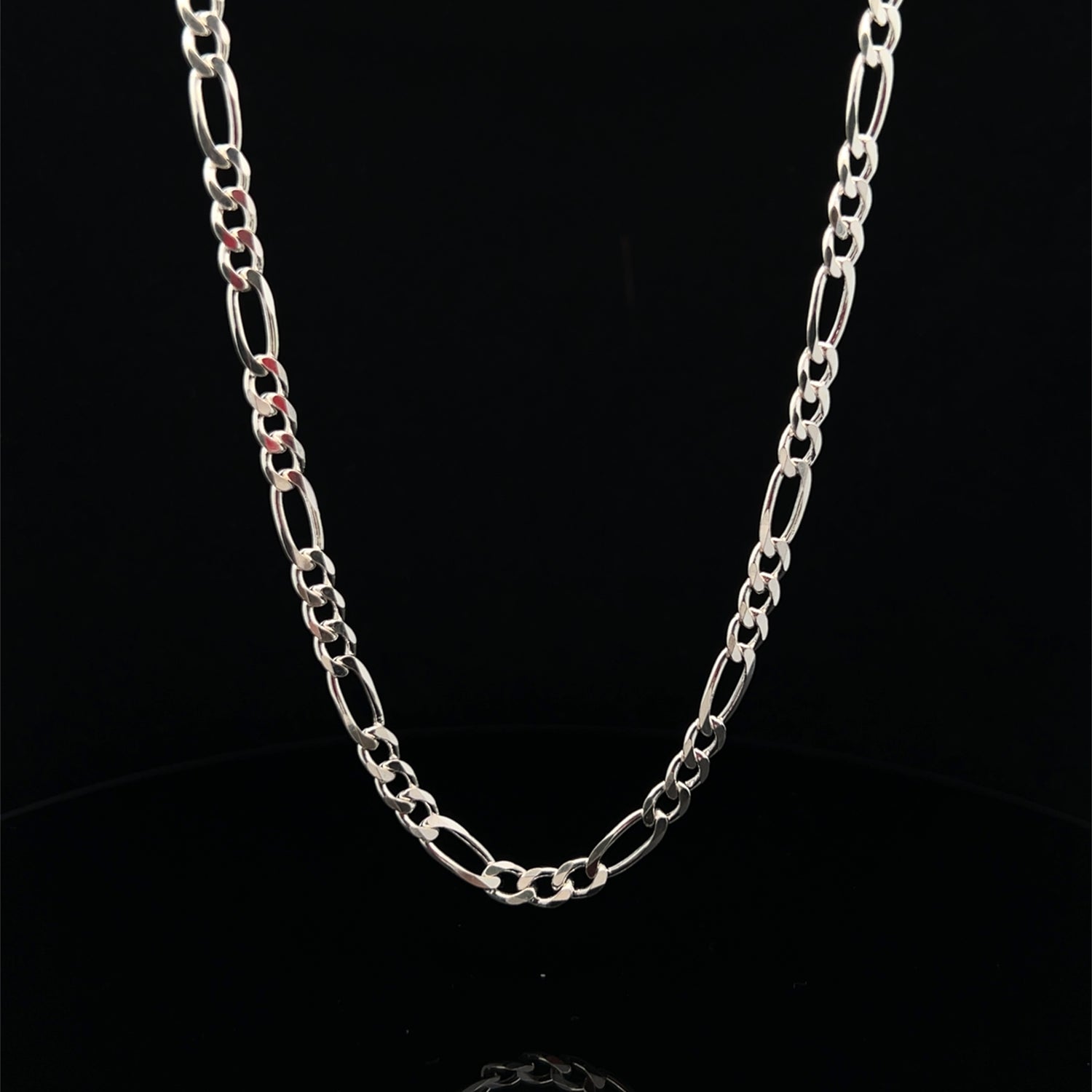 Sterling Silver Figaro 3+1 Chain - 4.60mm