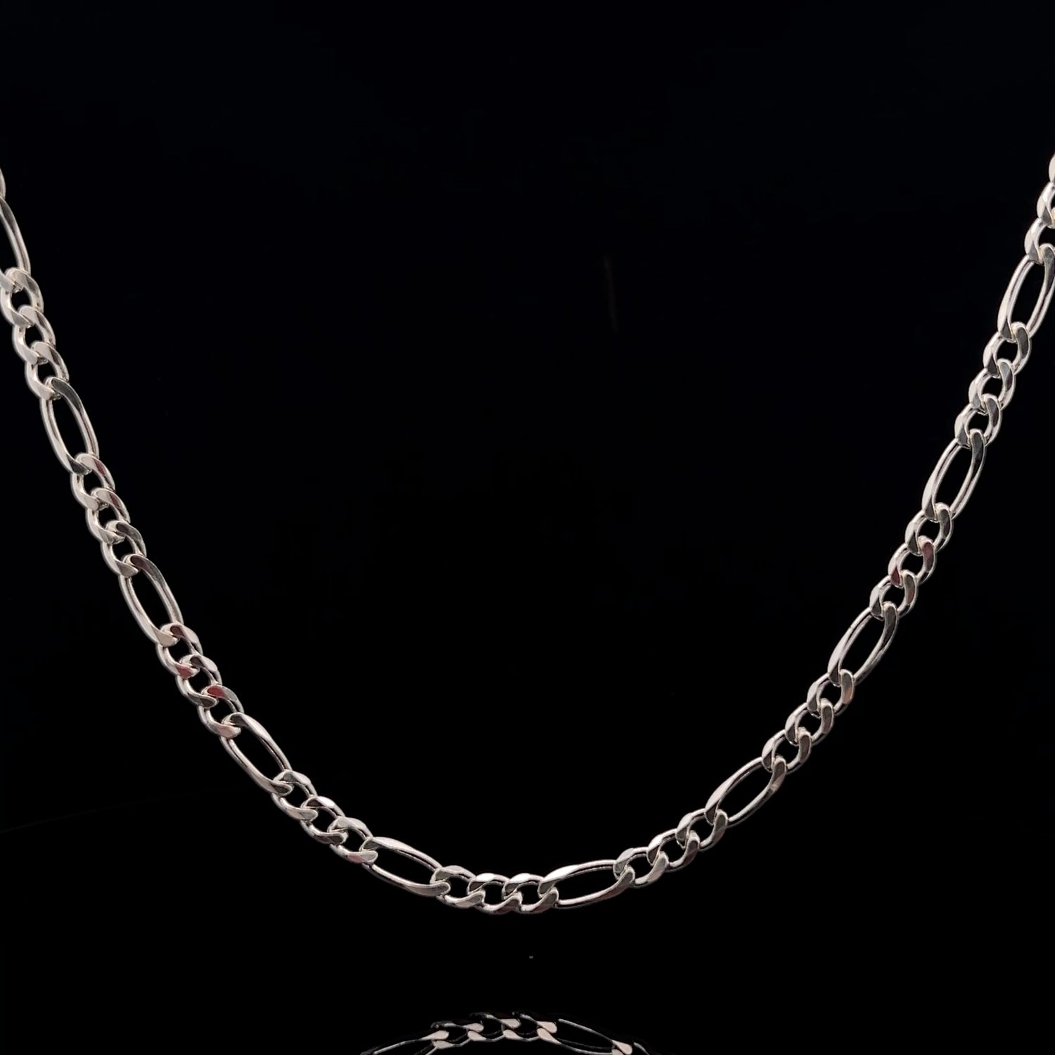 Sterling Silver Figaro 3+1 Chain - 4.60mm