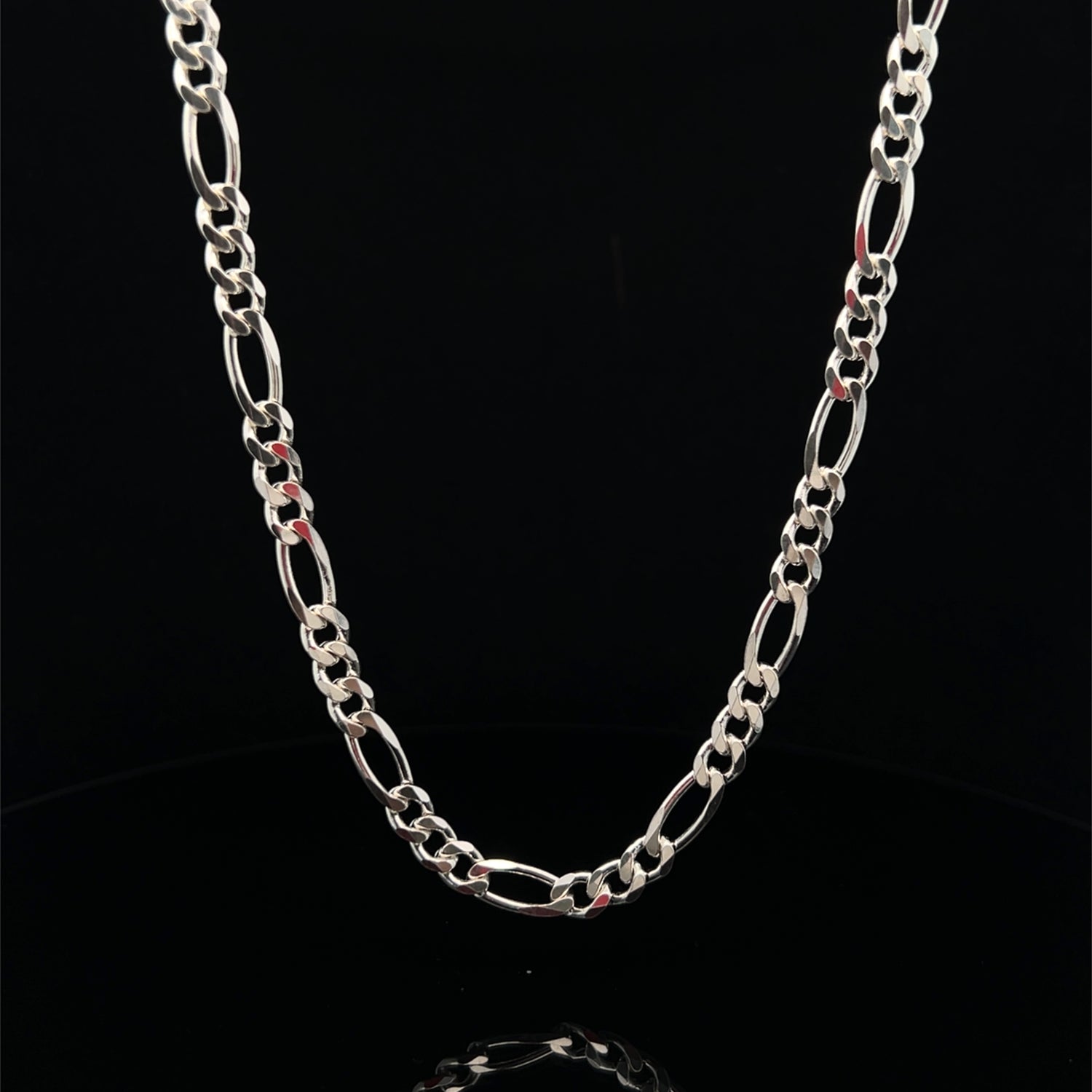 Sterling Silver Figaro 3+1 Chain - 5.45mm