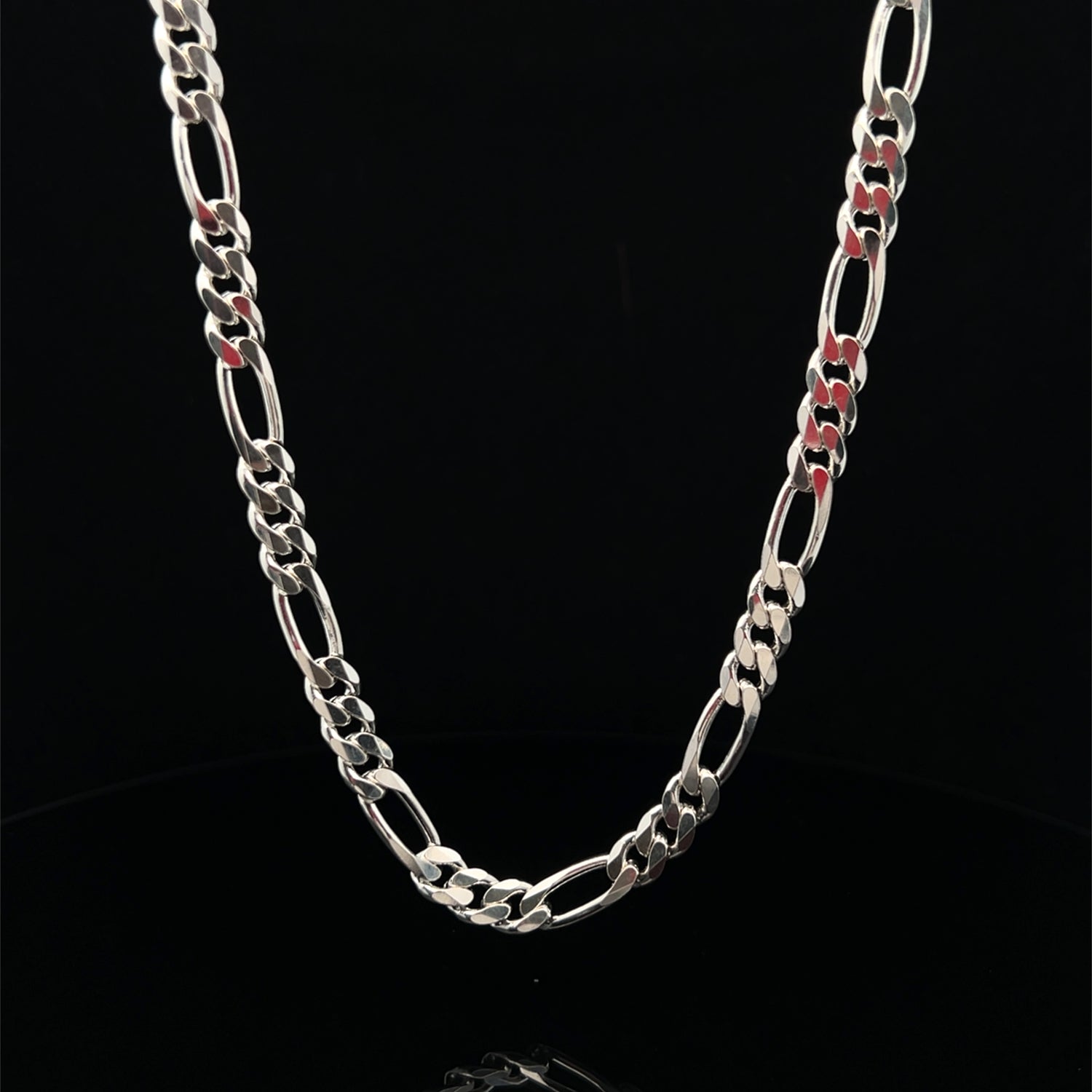Sterling Silver Figaro 3+1 Chain - 6.10mm