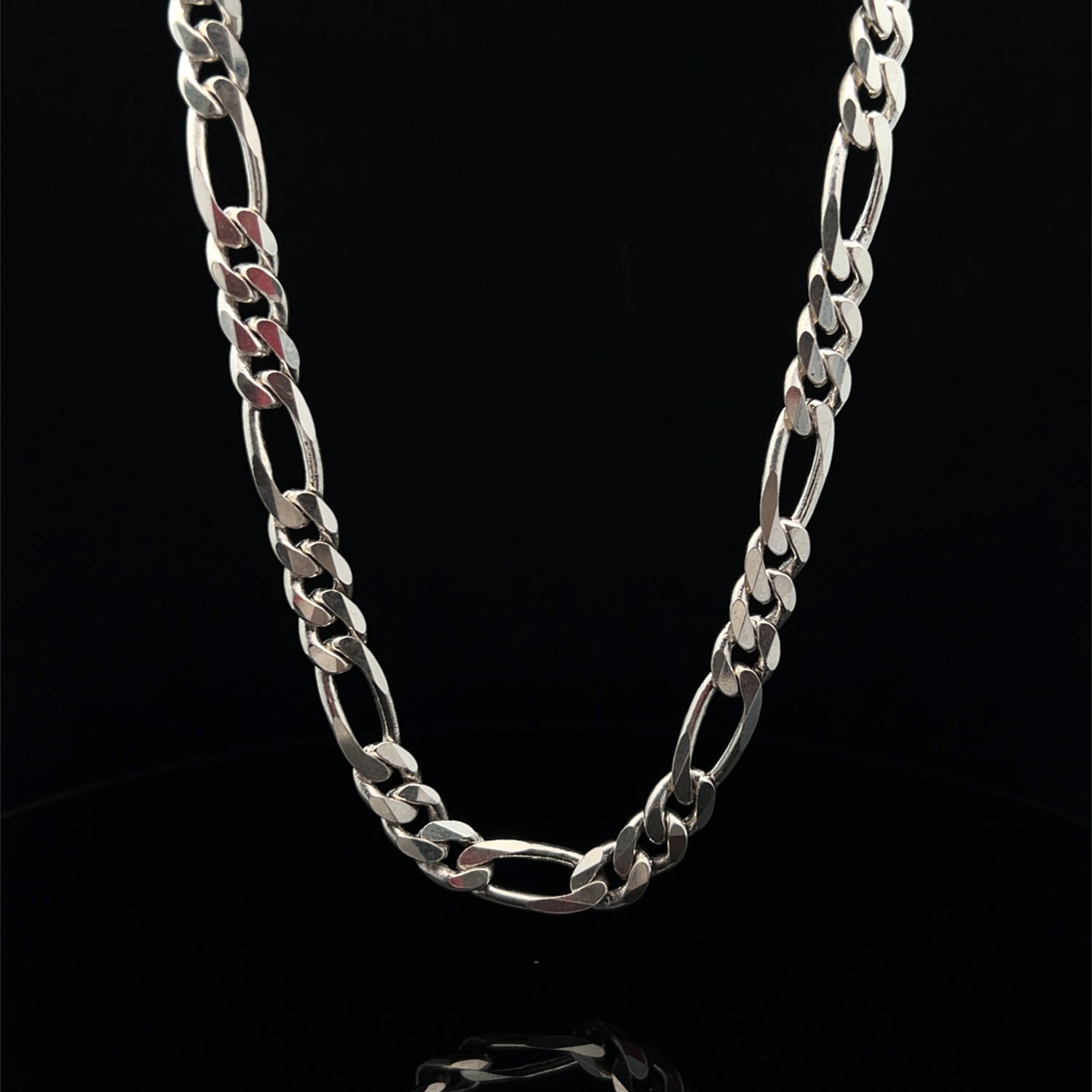 Sterling Silver Figaro 3+1 Chain - 7.60mm