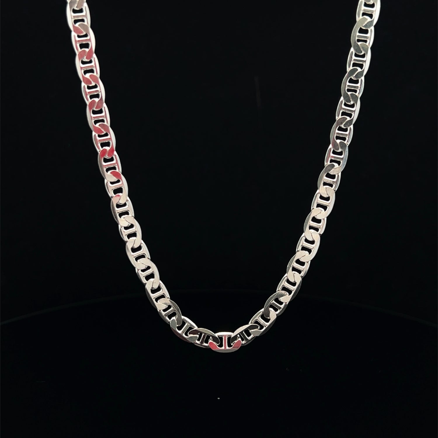 Sterling Silver Forsa Mariner Pave Chain - 5.15mm