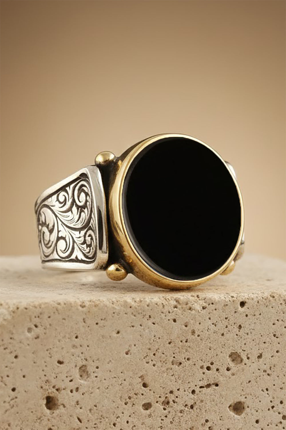 Alvor Handmade Onyx Silver Ring
