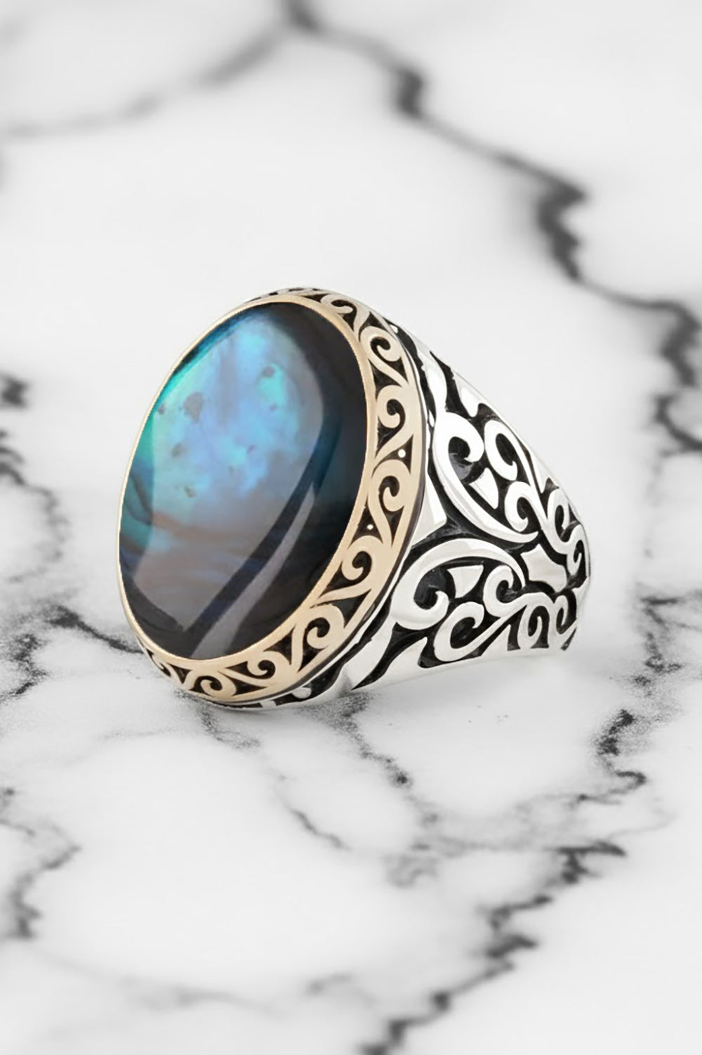 Cylven Mother of Pearl Silver Ring
