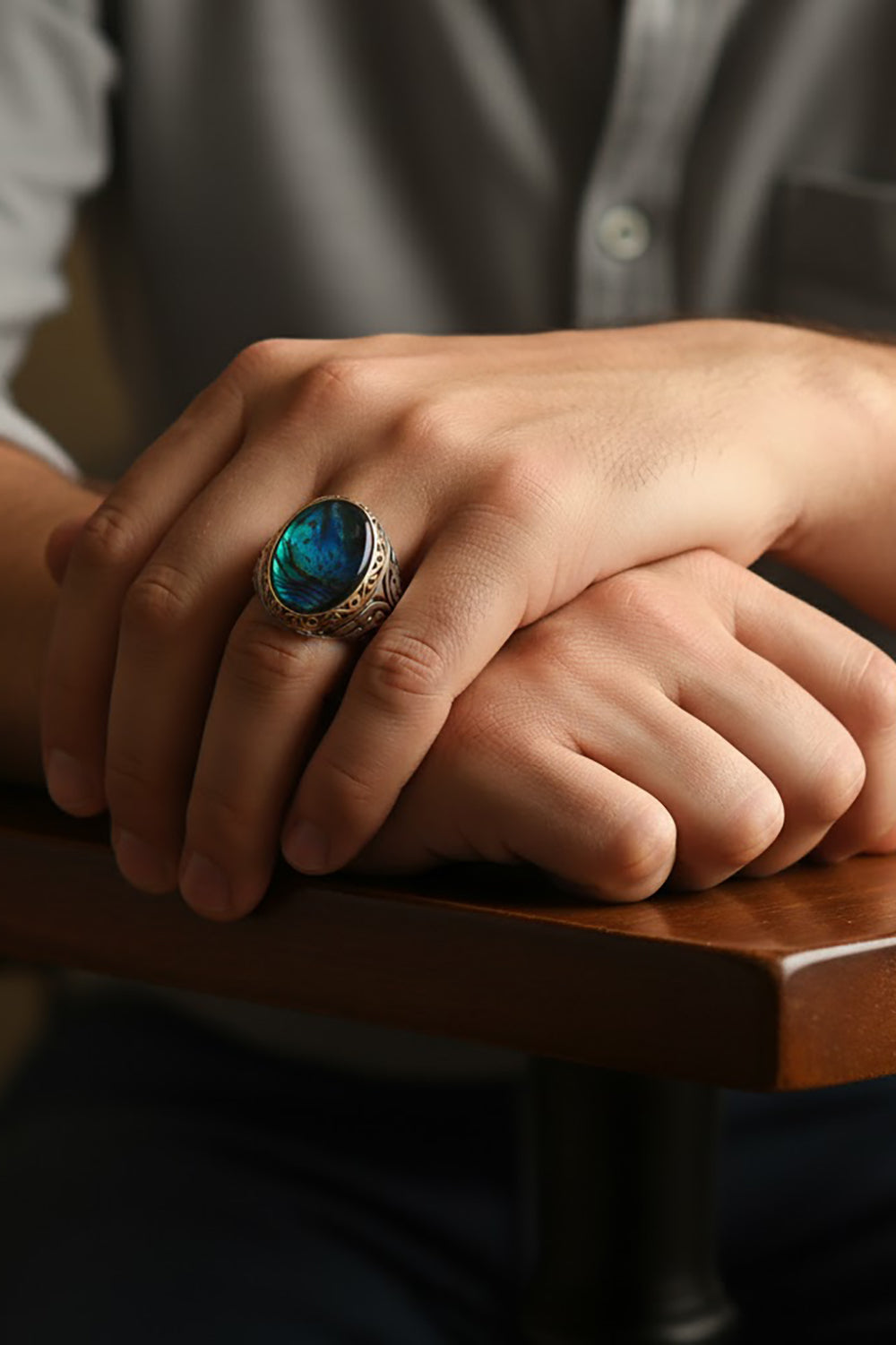 Cylven Mother of Pearl Silver Ring