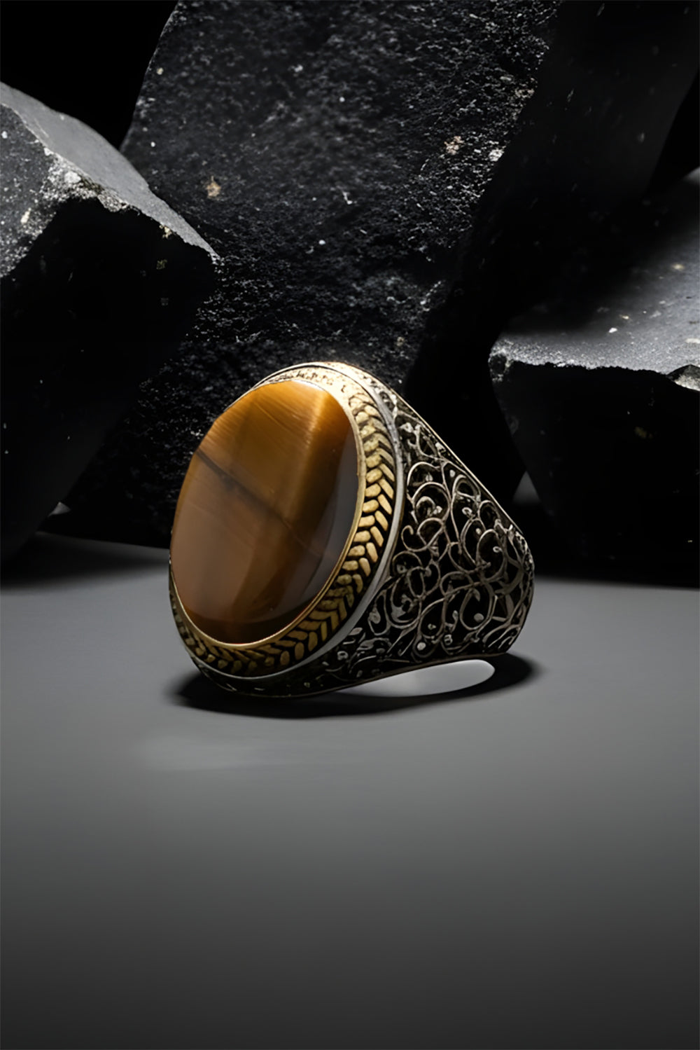 Lorion Tiger Eye Silver Ring