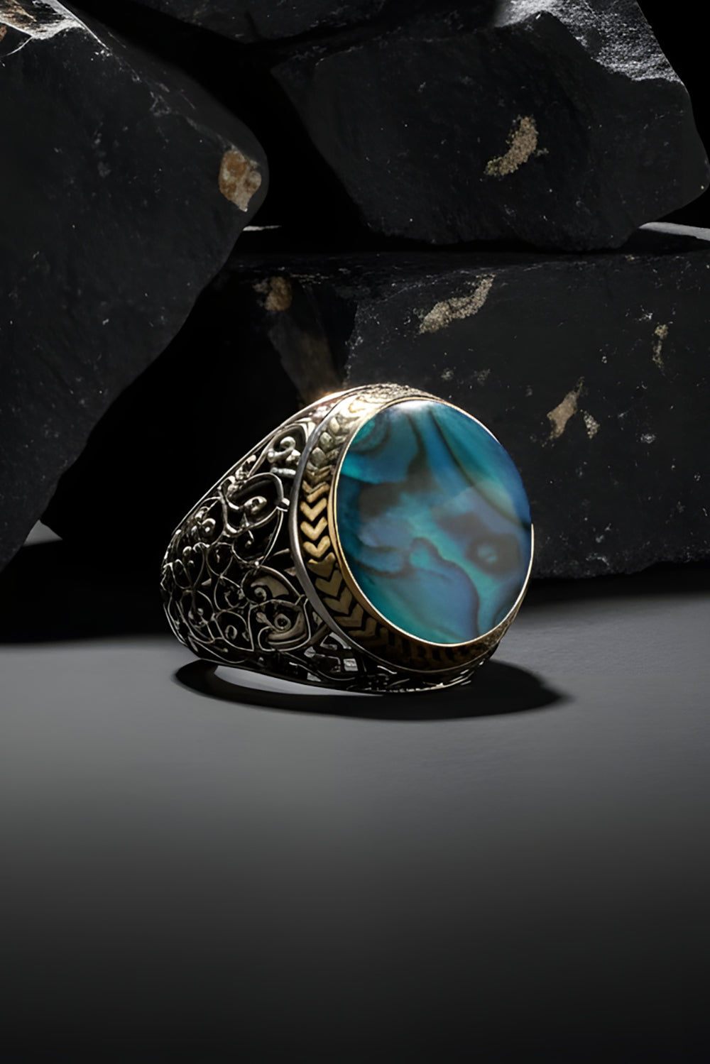 Xavor Mother of Pearl Silver Ring
