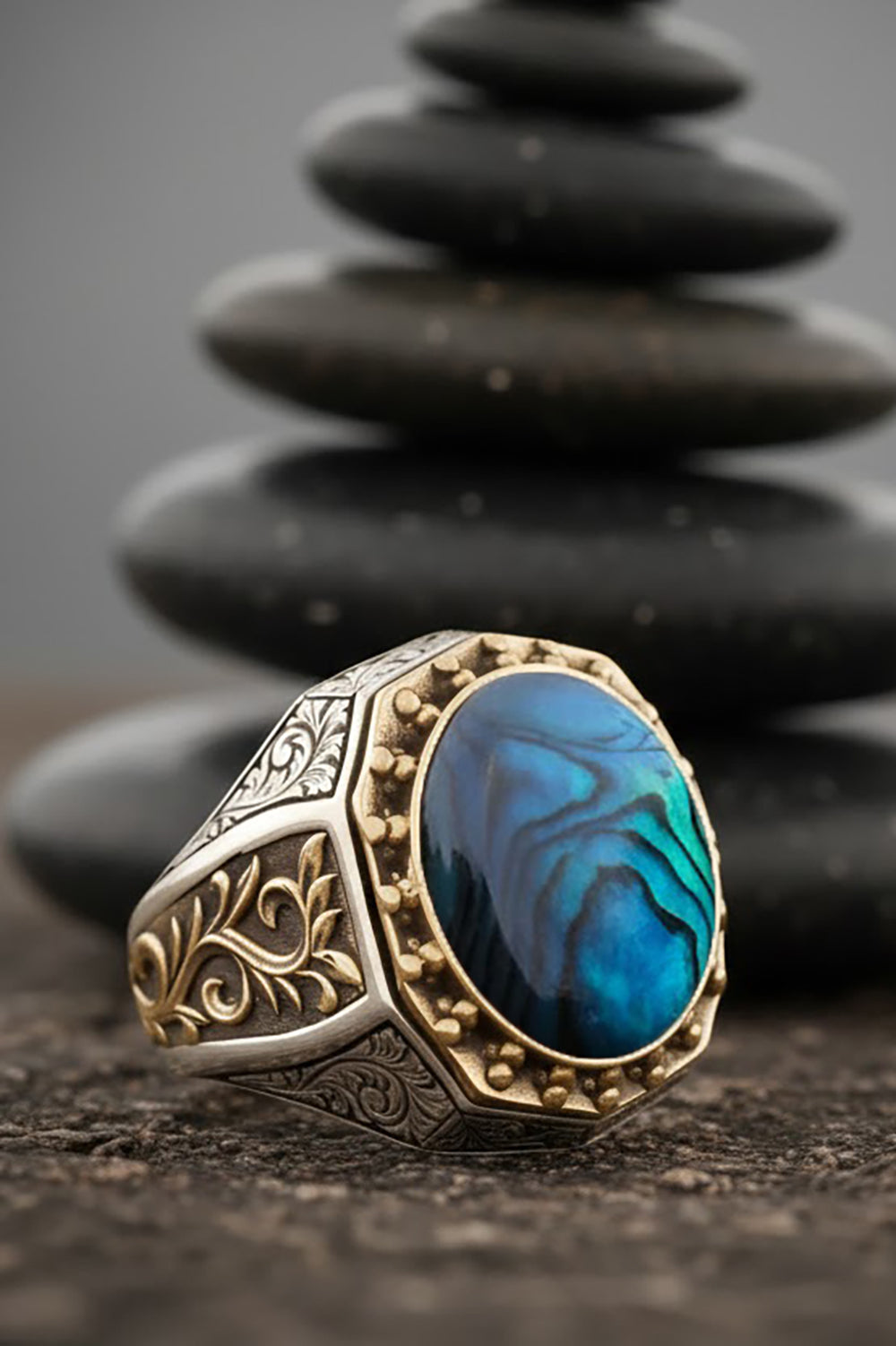 Novian Mother of Pearl Silver Ring