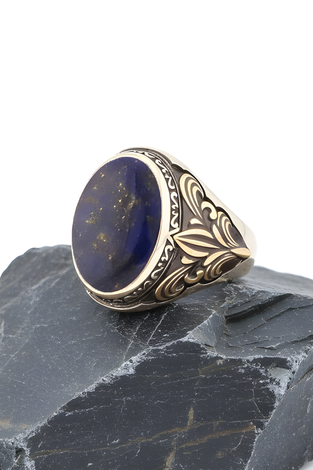 Dalricx Lapis Stone Silver Ring