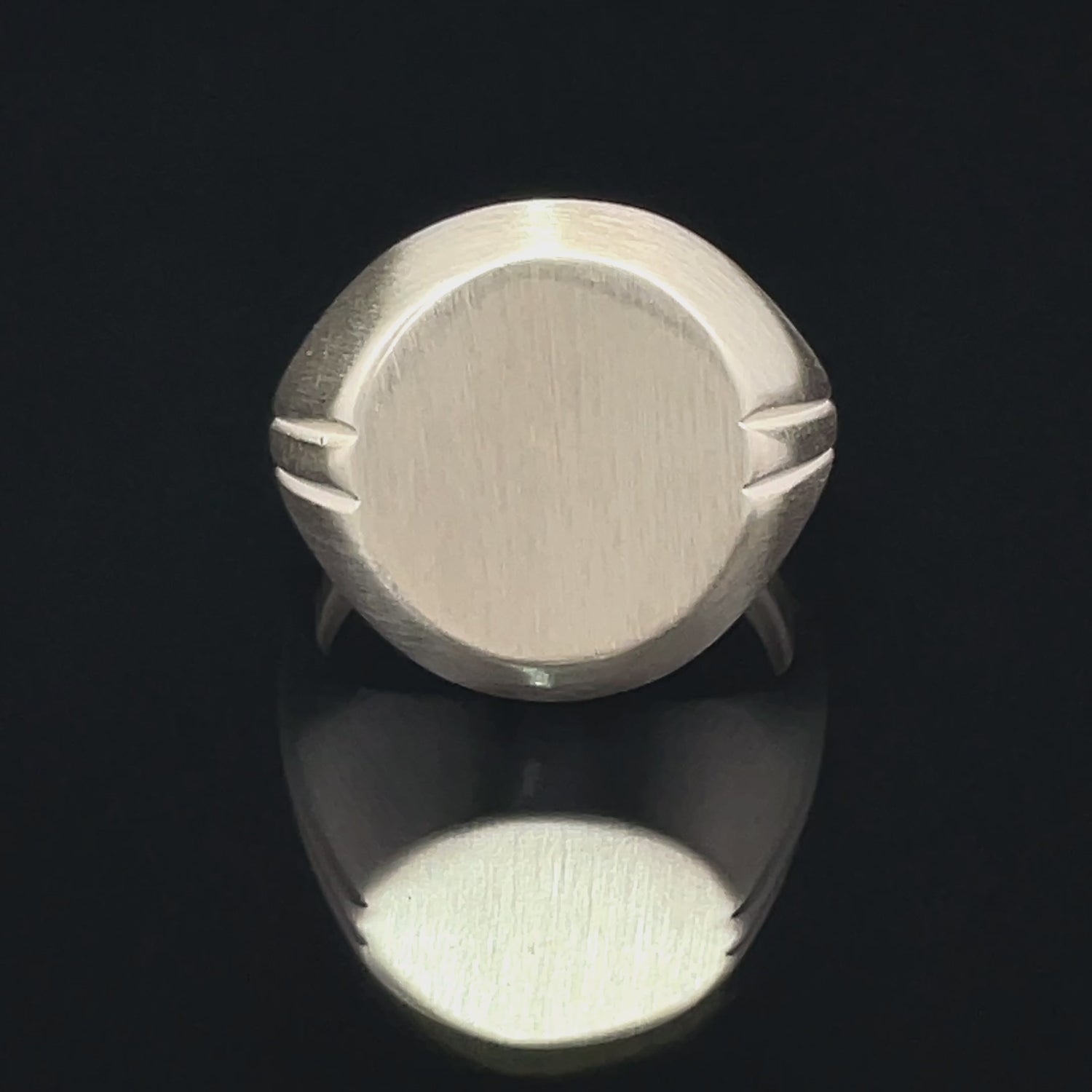 Sleek Silver Statement Ring