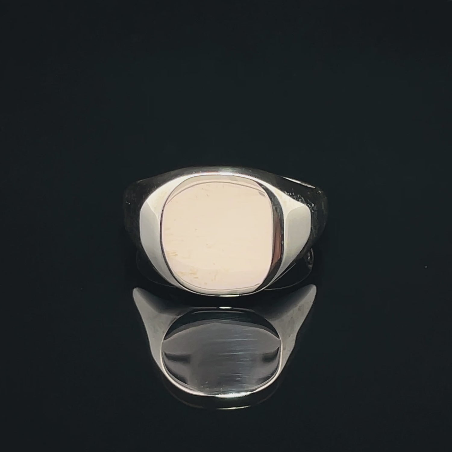 Elegant Silver Signet Ring