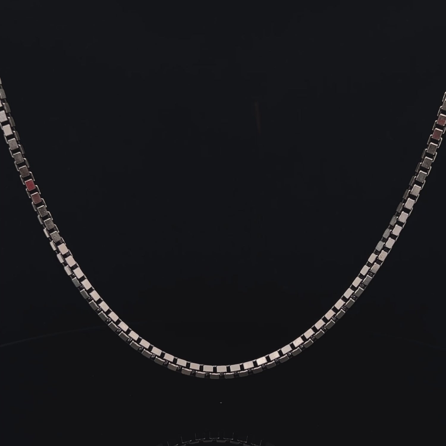 Sterling Silver Cube Chain - 3mm