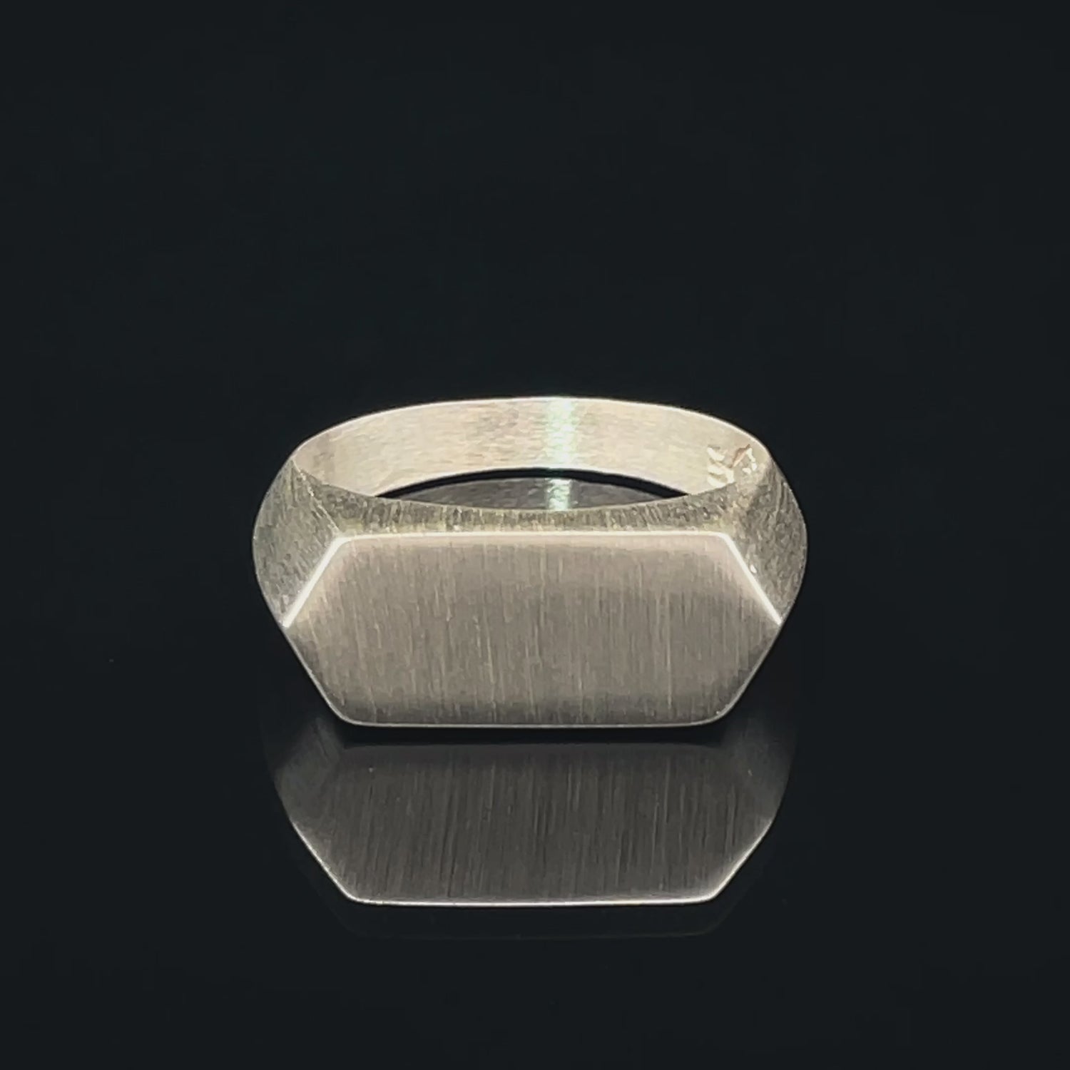 Sleek Modern Silver Ring