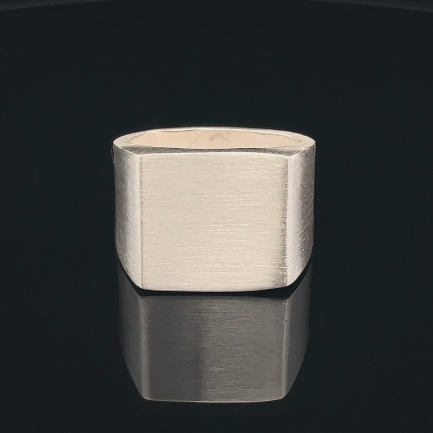 Sleek Silver Statement Ring