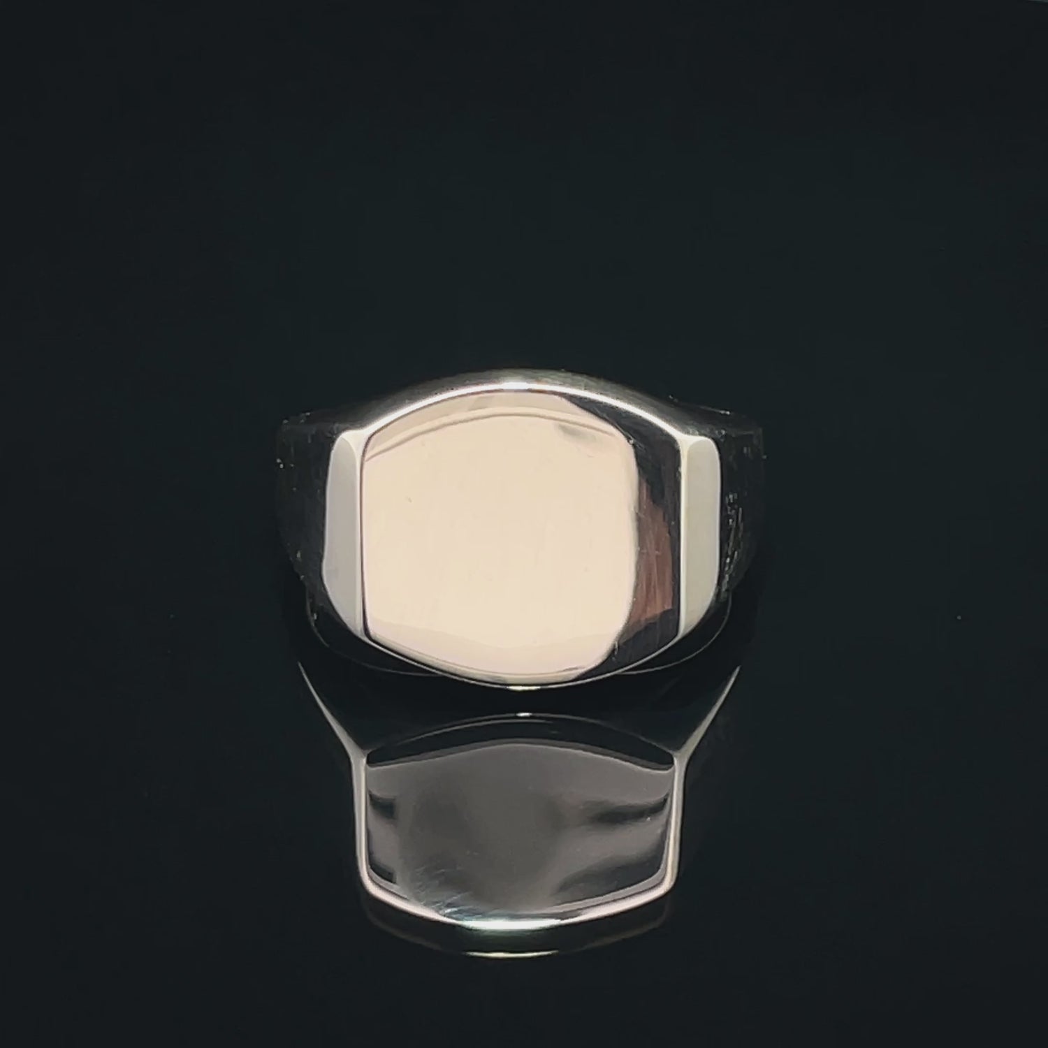 Sleek Silver Statement Ring