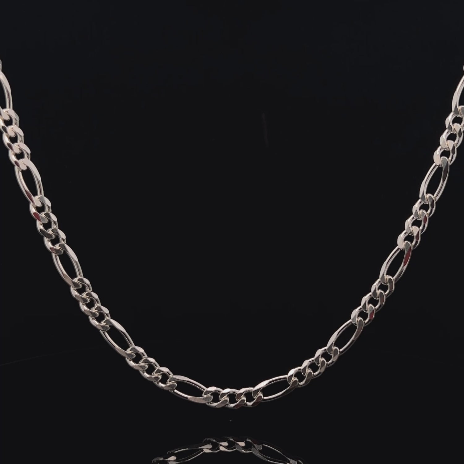 Sterling Silver Figaro 3+1 Chain - 5.45mm
