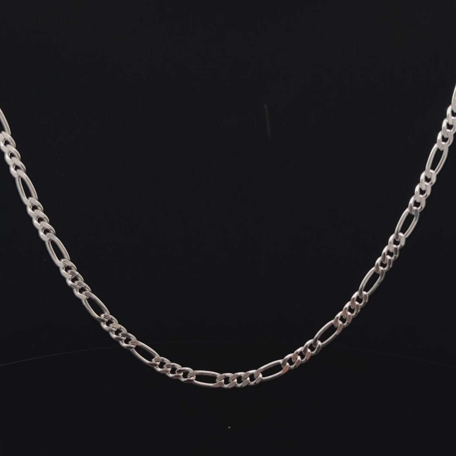 Sterling Silver Figaro 3+1 Chain - 3.95mm