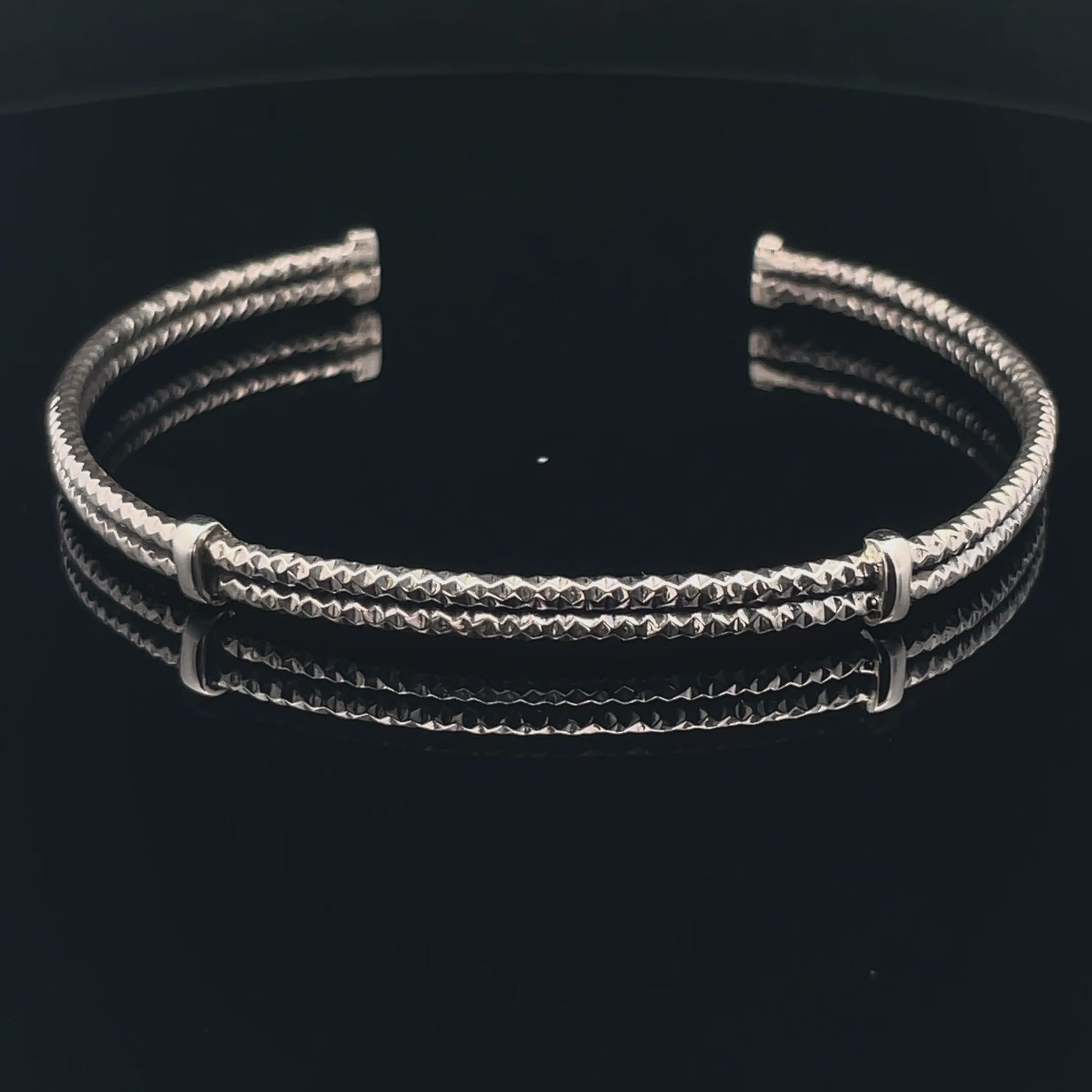 Elegant Silver Cuff Bracelet