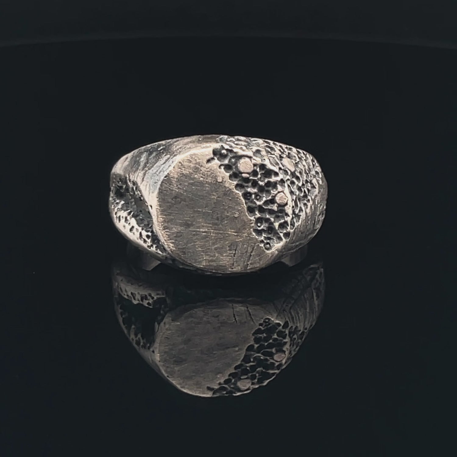 Unique Textured Silver Ring