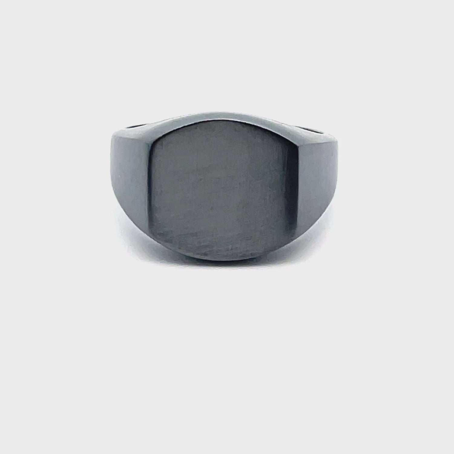 Sleek Black Men's Ring