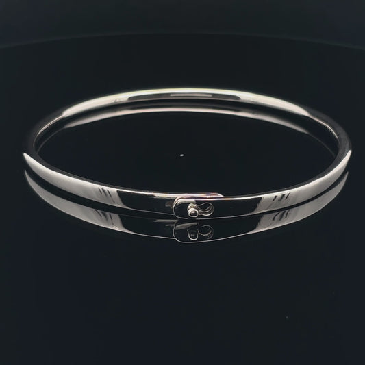 Elegant Silver Bangle Bracelet