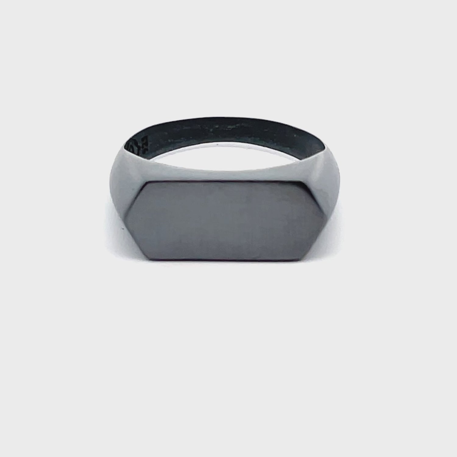 Sleek Hexagonal Ring Design